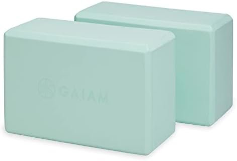 Gaiam Yoga Block - Supportive Latex-Free EVA Foam Soft Non-Slip Surface