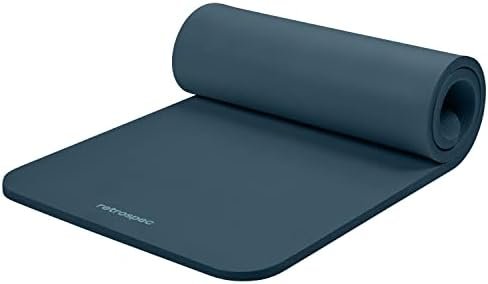 312Hucvgc-L._AC_.jpg Retrospec Solana Yoga Mat 1" Thick w/Nylon Strap for Men & Women - Non Slip - Image 1