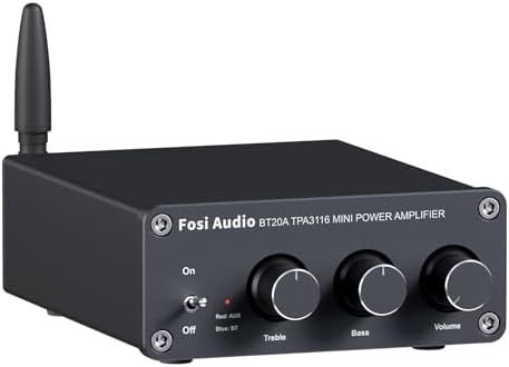 31uhi71FxKL._AC_.jpg Fosi Audio BT20A Bluetooth 5.0 Stereo Audio 2 Channel Amplifier Receiver Mini - Image 1