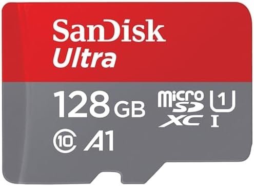 SanDisk 128GB Ultra microSDXC UHS-I Memory Card with Adapter - Up to 140MB/s