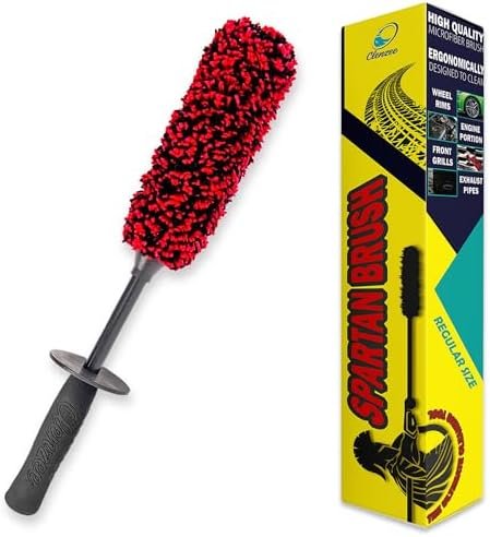 Clenzee Microfiber Wheel Brush - Soft Non Metallic Wheel Cleaner Brush