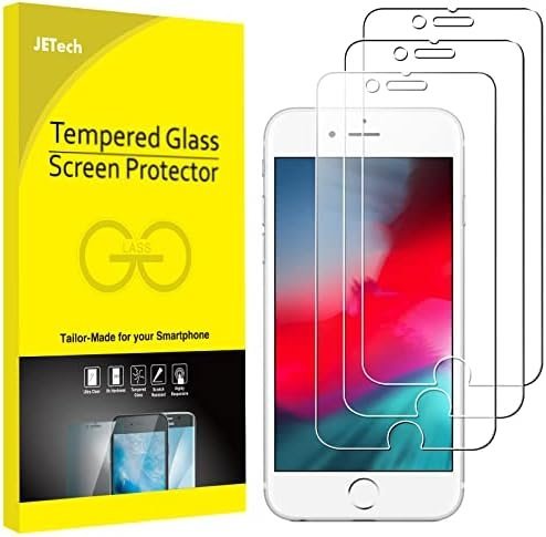 JETech 3-Pack Screen Protector for iPhone SE 3/2 (2022/2020 Edition), iPhone 8