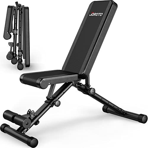 41CErKwLWlL._AC_.jpg JOROTO MD35 Adjustable Weight Bench - Foldable 700 Pounds Load Strength Training - Image 1