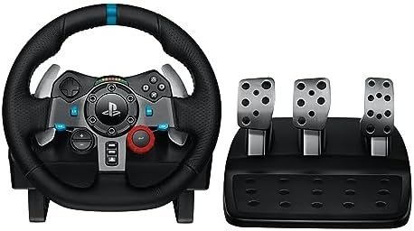 41FVFskJChL._AC_.jpg Logitech G29 Driving Force Racing Wheel and Floor Pedals, Real Force Feedback - Image 1