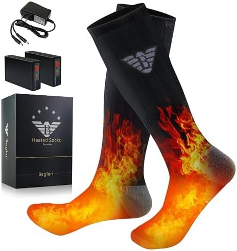 Heated Socks for Men Women - 160℉ / Work 5-10 H 7.4V Heating Socks Rechargeable