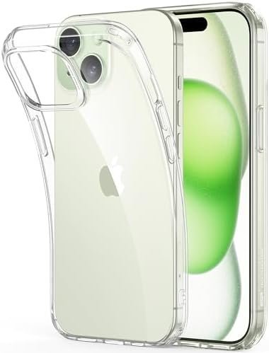 ESR Clear Case for iPhone 15 Case, Shockproof Thin Cover, Yellowing-Resistant