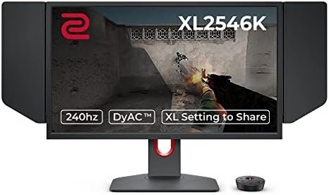 BenQ ZOWIE XL2546K 24.5-inch 240Hz Gaming Monitor | 1080P 1ms DyAc+ Smaller Base
