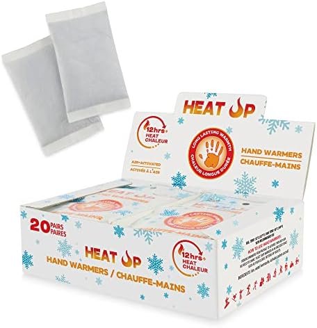 HEAT UP Hand Warmers Heat Packs - Premium Quality Long Lasting Up to 12 Hours