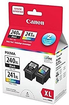 Genuine Canon PG-240XL/CL-241XL HIGH Yield Ink Cartridge Value Pack, Black