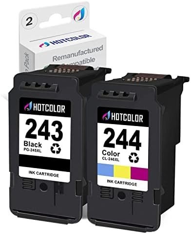 HOTCOLOR PG-243 CL-244 Replacement for Canon Ink cartridges 243 and 244