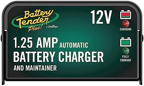 Battery Tender Plus 12V Battery Charger and Maintainer: 1.25 AMP Powersport