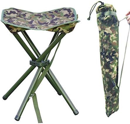 Outdoor Camping Folding Stool Square Slack Chair Lightweight Heavy Duty
