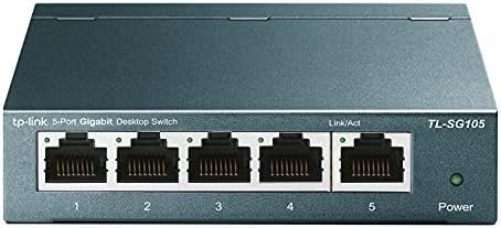 TP-Link TL-SG105, 5 Port Gigabit Unmanaged Ethernet Switch, Network Hub