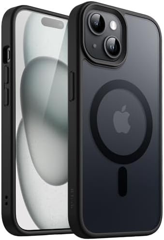 JETech Magnetic Case for iPhone 15 6.1-Inch Compatible with MagSafe, Translucent