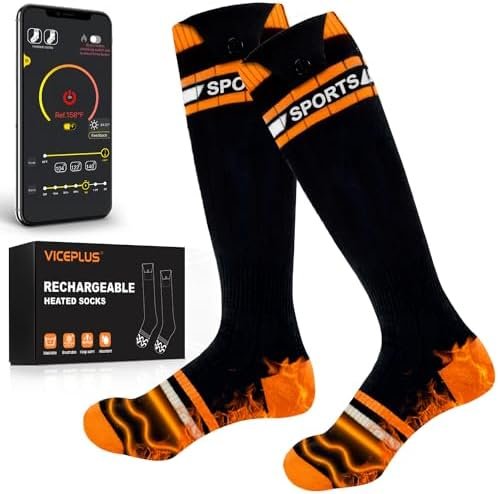 41yu0oVYkWL._AC_.jpg Heated Socks for Men Women Electric Heated Socks 5000mAh Rechargeable Battery - Image 1