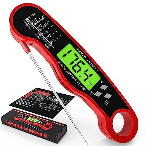 AWLKIM Meat Thermometer Digital - Fast Instant Read Food Thermometer