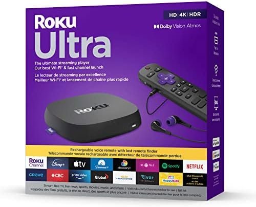 Roku Ultra LT (4K/HDR/HD) Streaming Player with Enhanced Voice Remote