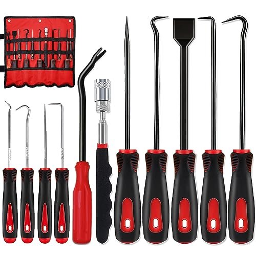 Version 1.0.0 KEZE 11Pcs Precision Pick & Hook Set with Scraper and Magnetic Telescoping Tool - Image 1