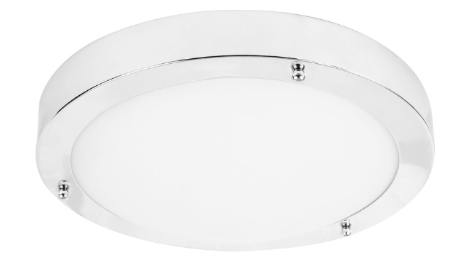 LED 9W IP44 Glass Chrome Bathroom Fitting 545lm